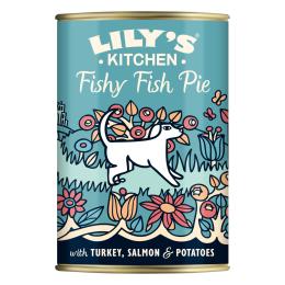 Lily's Kitchen Grainfree, bez zbóż - Łosoś, i indyk i śledź, 24 x 400 g
