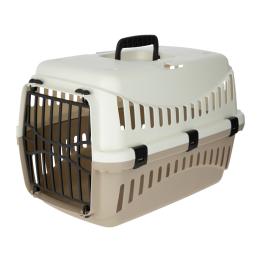 Kerbl Pet transporter Expedion - taupe/ kremowy: dł. x szer. x wys.: 45 x 30 x 30 cm