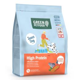 Green Petfood InsectDog High Protein, z owadami i łososiem - 900 g