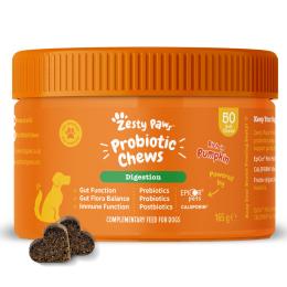 Zesty Paws Probiotic Chews, z dynią - 50 tabletek do żucia