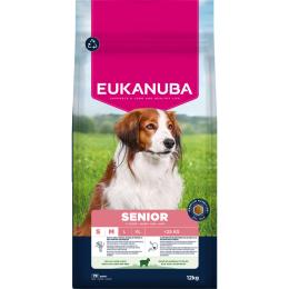 Eukanuba Premium Nutrition Senior Small & Medium Breed, jagnięcina i ryż - 2 x 12 kg