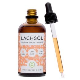 Wolfsbacher Natur olej z łososia dla kotów - 100 ml