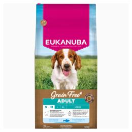 Eukanuba Grain Free Adult Small & Medium, ryby oceaniczne - 2 x 12 kg