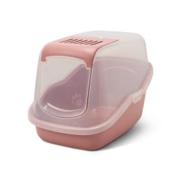 Savic kuweta dla kota Nestor, przezroczysta - Różowo-przezroczysta
