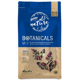 Bunny All Nature Botanicals Mid Mix, niebieskie kwiaty bławatka i echinacea - 120 g