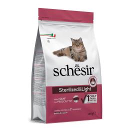 Schesir Sterilized & Light, z szynką - 1,5 kg