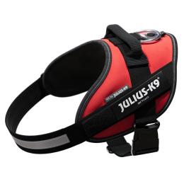 JULIUS-K9 IDC® Power szelki dla psa, czerwone - Rozm. M: obwód klatki piersiowej 58 - 76 cm