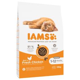 IAMS Advanced Nutrition Kitten, ze świeżym kurczakiem - 2 x 10 kg