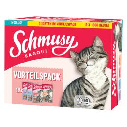 Pakiet mieszany Schmusy Ragout w sosie - 48 x 100 g