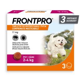 FRONTPRO® tabletki na pchły i kleszcze dla psów - XL: 136 mg dla psów >25 do 50 kg (3 tabletki)