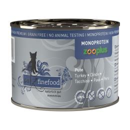 catz finefood monoproteinowa zooplus 6 x 200 g - Indyk