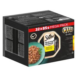 Megapakiet Sheba tacki, 32 x 85 g - Selection w sosie