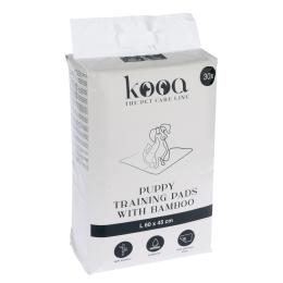 kooa podkładka treningowa z bambusem dla szczeniąt - Rozmiar M: dł. 45 x szer. 30 cm, 30 szt.