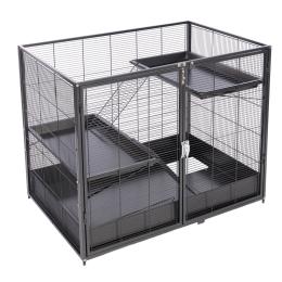 TIAKI, klatka dla małych zwierząt Étagère - Dodatek - uzupełnienie klatki głównej: dł. x szer. x wys.: 93,5 x 63 x 73,8 cm