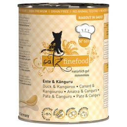 Pakiet catz finefood Ragout, 24 x 380 g - Kaczka z kangurem