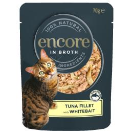 Encore Cat, karma mokra w saszetkach, 16 x 70 g - Tuńczyk i białoryb