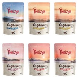 Korzystny pakiet Purizon Organic, 12 x 85 g - Pakiet mieszany (4 x biokurczak, 4 x biowołowina, 2 x biołosoś, 2 x biokaczka)