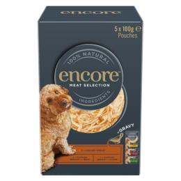 Pakiet Encore Dog Mix w sosie, saszetki, 20 x 100 g - Wybór mięsny (3 smaki)
