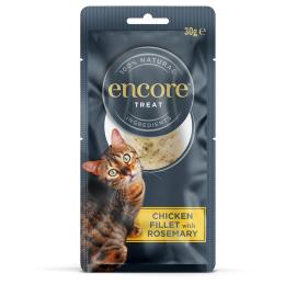 Encore Cat Treat, filet z kurczaka z rozmarynem - 3 x 30 g