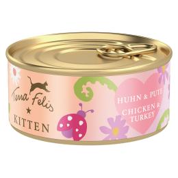 Terra Felis Kitten, 18 x 70 g - Kurczak i indyk