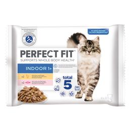 Perfect Fit Indoor 1+ - Pakiet mieszany: kurczak i łosoś, 52 x 85 g