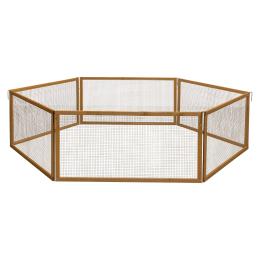 Kerbl Pet VARIO Wybieg zewnętrzny z siatką - Dł. 120 x szer. 120 x wys. 59 cm, 6 elementów