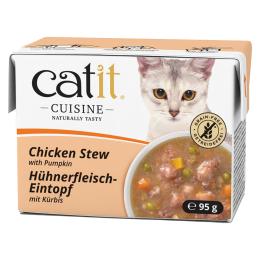 Catit Cuisine Eintopf, 12 x 95 g - Kurczak z dynią