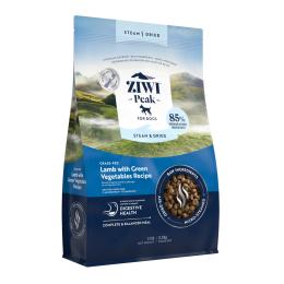 Ziwi Peak Steam & Dried, jagnięcina z zielonymi warzywami - 3,2 kg