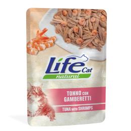 Megapakiet Life Cat Natural Adult, 24 x 70 g - Tuńczyk z krewetkami