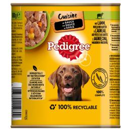 Pedigree Classic, 12 x 800 g - Jagnięcina i marchew w sosie