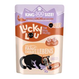 Korzystny pakiet Lucky Lou Adult, 2 x 300 g - Drób i łosoś