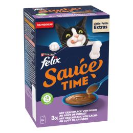 Korzystny pakiet Felix Sauce Time, 12 x 40 g - O smaku kurczaka i łososia