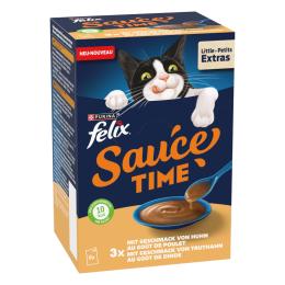 Felix Sauce Time, 6 x 40 g - o smaku kurczaka i indyka