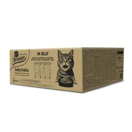 Brekkies Daily Delice Adult Cat, 80 x 85 g - Pakiet mieszany w galarecie (4 smaki)