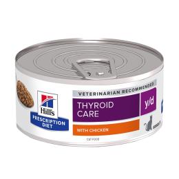 Hill's Prescription Diet Feline y/d Thyroid Care - 6 x 156 g