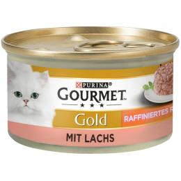 Megapakiet Gourmet Gold Ragout, w sosie, 48 x 85 g - Pakiet mieszany (kurczak, tuńczyk, łosoś, wołowina)