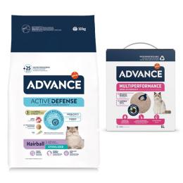 Advance: karma sucha dla kota, 10 kg  + Arena Multiperformance, 6 l gratis! - Sterilized Hairball