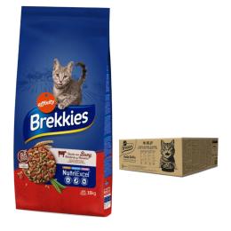 Brekkies: karma sucha, 15 kg + Daily Delice Adult Cat, 80 x 85 g w super cenie! - Wołowina, 15 kg + Pakiet mieszany w galarecie (4 smaki) 80 x 85 g