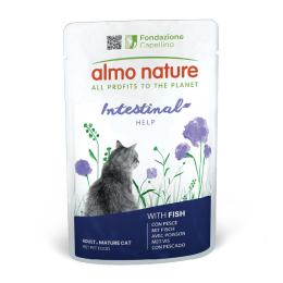 Megapakiet Almo Nature Holistic Intestinal Help, 24 x 70 g - Z rybą