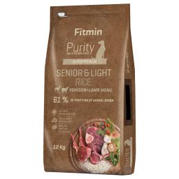 Fitmin Dog Purity Senior & Light Rice, jeleń z jagnięciną - 12 kg