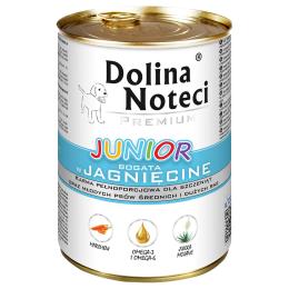 Megapakiet Dolina Noteci Premium Junior, 48 x 400 g - Jagnięcina
