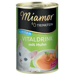 Megapakiet Miamor Vitaldrink napój dla kota, 24 x 135 ml  - Kurczak Kitten