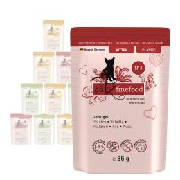 catz finefood Kitten, 12 x 85 g - Mix (3 smaki) - 24 x 85 g