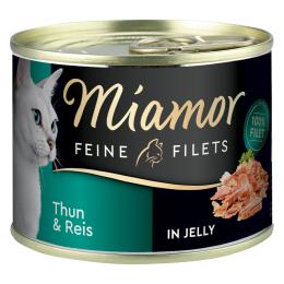 Megapakiet Miamor Feine Filets w puszkach, 12 x 185 g - Pakiet mieszany