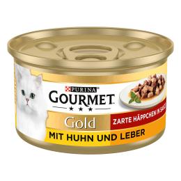 Megapakiet Gourmet Gold Kawałki w sosie, 48 x 85 g - Kurczak z wątróbką