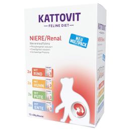 Kattovit Renal w saszetkach - Mix (4 smaki), 12 x 85 g