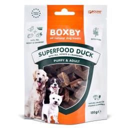 Boxby Superfood Snacks z kaczką, groszkiem i żurawiną - 120 g