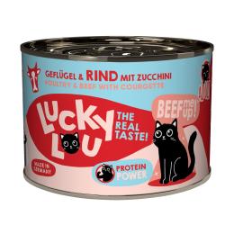 Lucky Lou Adult, 6 x 200 g - Drób i wołowina