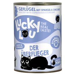 Korzystny pakiet Lucky Lou Adult, 24 x 400 g - Sterilized: drób