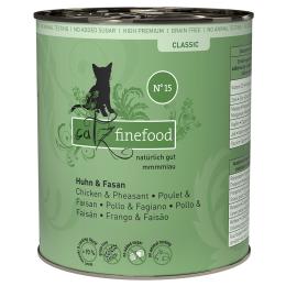 catz finefood w puszkach, 6 x 800 g - Kurczak z bażantem